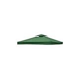 L6NqIAG Baldachin Top Abdeckung Zelt Dach Komponente wasserdichte Abdeckung Teile Pavillon Zubehör Ersatz Zubehör Pavillon-Dachplane Ersatzdach(Green Double)
