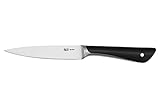 Jamie Oliver by Tefal K26709 Universalmesser 12 cm | hohe Schneideleistung | unverwechselbares Design | widerstandsfähige und langlebige Klingen | Edelstahl/Schwarz