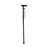 Klappbarer Aluminium Gehstock,Tragbarer Spazierstöck,Wanderstöcke,Faltbarer Gehstock,4 Sections Aluminiumlegierungs Spazierstock,Für Wandern Camping Bergsteigen Trekking,Schwarz,Kiuiom