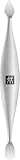 ZWILLING Nagelhautschieber (Nagelreiniger, Doppelinstrument, für Natürliche und Künstliche Nägel Geeignet), Premium, Silber, 90 mm