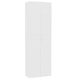 vidaXL Büroschrank Aktenschrank Mehrzweckschrank Schrank Aufbewahrungsschrank Beistellschrank Holzschrank Büro Weiß 60x32x190cm Holzwerkstoff