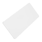 MILISTEN Drahtloses Clip -Mikrofon Acrylplattenrohling Acryl-Mikrofon-Leerplatte Interviewteller leer rechteckiger Plattenrohling Kleine Leere Mikrofonplatte Mikrofon leer leer Weiß