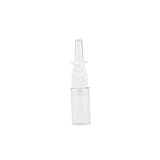 DEARMAMY 10Stücke Transparente Flaschen für Nasenspray Nachfüllbare Sprühflaschen aus Pet für Allergien und Tragbar Unterwegs