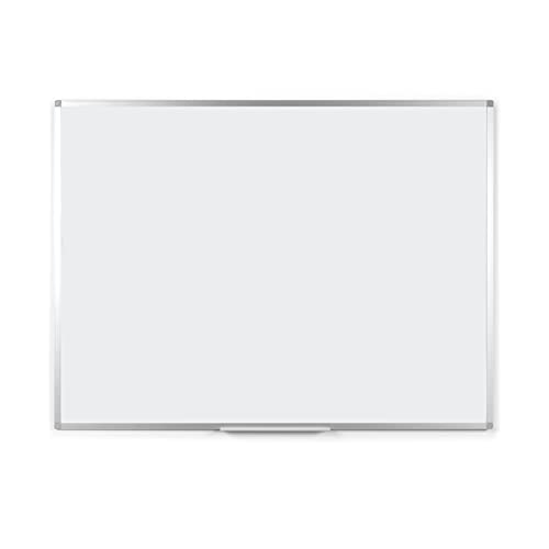 BoardsPlus Magnetisches Whiteboard 90 x 60 cm, Mit Aluminiumrahmen und Stifteablage, Tocken Abwischbar, Wiederbeschreibbar