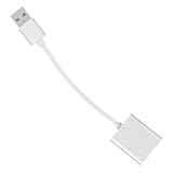 UKCOCO Soundkarte Audioadapter Audio Mikrofonadapter Ersatz Soundkarte Audiokabel Flugzeug Kopfhöreradapter Soundkarte Headset Mini Konverter Aluminiumlegierung