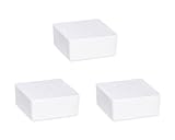 WENKO Nachfüller Raumentfeuchter Cube, 3er Set 1000 g Granulat-Block, reduziert Schimmel und Gerüche, sofortige Wirkung bis zu 3 Monate, Maße (B x H x T): 12 x 5 x 12 cm, Weiß