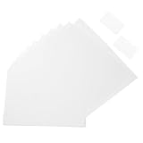 SEWACC 100 Blatt Weiße Matte Etiketten Selbstklebende Adressaufkleber Etiketten pro Blatt Beschriftbar für Büro Lager Materialkennzeichnung Label Printer Paper