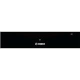 Bosch BIC510NB0 Serie 6 Wärmeschublade, 14 x 60 cm, 23 L, max. 64 Espresso-Tassen, 14 Teller, stufenlose Temperaturregelung, Push-Pull-Mechanismus, Warmhalten von Speisen, Geschirr vorwärmen, Schwarz