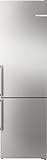 Bosch Hausgeräte Serie 6, Freistehende Kühl-Gefrier-Kombination mit Gefrierbereich unten, 203 x 60 cm, Gebürsteter Stahl AntiFingerprint, Total No Frost, KGN39AIAU