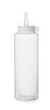 HENDI 557822 Spenderflasche für Saucen, Transparent, 0,35 l