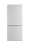 PKM KG117ES Kühl-Gefrierkombination | Silber Design | 114 cm | 87 Liter Kühlen | 30 Liter Gefrieren | 39dB | LED-Beleuchtung | Freistehend