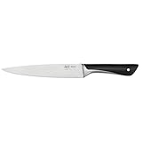Jamie Oliver by Tefal K26702 Fleisch-/Schinkenmesser 20 cm | hohe Schneideleistung | unverwechselbares Design | widerstandsfähige und langlebige Klingen | Edelstahl/Schwarz