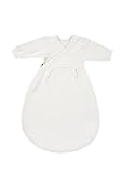 Alvi Baby-Mäxchen Schlafsack Innensack, Babyschlafsack 100% Bio-Baumwolle waschbar, Ganzjahresschlafsack mit Ärmel, Kinderschlafsack für Jungen und Mädchen ab 0 Monate