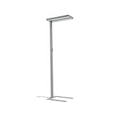 Arcchio Stehleuchte Logan Ultra HCL (inkl. Touchdimmer) dimmbar (modern) in Silber aus Aluminium für z.B. Büro & Arbeitsraum (2 Lichtquellen) von Standard, Deckenfluter Business Beleuchtung