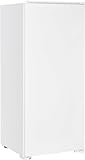 Wiggo WFR-BUR123E Einbaukühlschrank weiß - Kühlschrank 54 x 54 x 122 cm I 181 L I Kühlschrank mit Gefrierfach I Schlichter & Stilvoller Einbaukühlschrank I Geräumige Kühl-Gefrierkombination