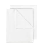 2er Pack Betttuch/Bettlaken/Haustuch 250x150 cm Doppelpack weiß von Green Mark Textilien® 100% Baumwolle