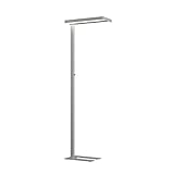 Arcchio LED Stehlampe dimmbar, silber, Büro-Stehleuchte, Standleuchte, Bürolampe aus Aluminium für Arbeitszimmer & Büro