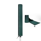 Abdeckung für Wäschespinne – Strapazierfähige Schutzhülle für Wäschespinne – wasserdichte Abdeckung mit Kordelzug – 1,8 m lang | Grün