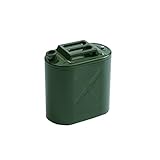 DVTFRUI Benzinkanister Verdickter 201 Edelstahl Kraftstoffkanister Diesel Reservekanister Metal Fuel Jerry Can Kraftstoffkanister Für Benzin & Diesel,25L