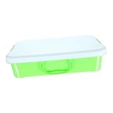 HANABASS Tragbare Sandkiste Sandkasten Für Sandboxen Kleinkinder Farbe Drinnen Deckel Kleine Sandschale Tabletts Miniatur Behälter Sandkastenspielzeug Farbig Sandspielzeug Abs Grün