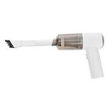 ULTECHNOVO tragbarer Staubsauger Tragbarer Autostaubsauger tragbarer Reiniger Handstaubsauger wiederaufladbarer Staubsammler Heimstaubsauger Abs Weiß