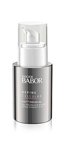 DOCTOR BABOR AHA 10+10 Peeling-Gel für regenerationsbedürftige Haut, Fruchtsäurepeeling für das Gesicht, Vegane Formel, Verfeinerte Poren, 1 x 50 ml