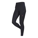 LeMieux Amy Damen-Reithose, Silikon, Schwarz, Schwarz , 38