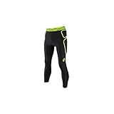 O'NEAL | Motocross-Hosen | BMX Downhill Enduro | Hochdichter Eva für den Schutz von Hüfte, Elastische Overlock-Nähte, Ergonomisch Polster | Trail Pants | Erwachsene | Schwarz Lime | Größe XL