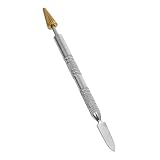 ABOOFAN Kantenlackstift Malerei Rand Farbe Färbestift Für Lederhandwerk Ölstift Für Lederkanten Lederkantendruckstift Lederfärbestift Lederwerkzeuge Rostfreier Stahl Silver