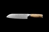 Calisso Santoku 67 Lagen Damaststahl - Damastmesser, Küchenmesser, japanisches Messer, Kochmesser, Chefmesser…