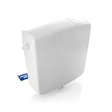 BigDean Spülkasten für WC Toiletten Weiß 6-9 Liter Spartaste Aufputz Aufputzspülkasten Spül Start Stop Funktion Made in Europe