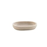 Douceur d'Intérieur Granite Seifenschale (12 x 8,5 x 2 cm), Sand, einfarbiges Polyresin
