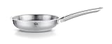 Fissler Pure Collection / Edelstahl-Pfanne (Ø 20 cm) unbeschichtete Stielpfanne, Innenskalierung, 10 Jahre Garantie – Induktion