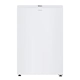 Candy CNOQ2S58EW Mini-Kühlschrank mit Gefrierschrank, Breite 54,5 x 85 cm, 129 l, 2 Regale, 3 Balkone, 1 Schublade, mechanische Temperatursteuerung, LED-Beleuchtung, höhenverstellbar, 37 dB, Weiß