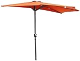 JIYTG Sonnenschirm, Gartenschirm, 2,7 m, Outdoor-Sonnenschirm, tragbar für Terrasse, Balkon, Hinterhof, Café