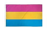 AZ FLAG Flagge PANSEXUALITÄT 90x60cm - PANSEXUELLEN OMNISEXUALITÄT Fahne 60 x 90 cm - flaggen Top Qualität