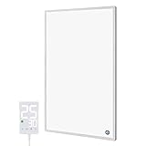 Hocosyme Infrarotheizung 600 Watt mit Thermostat | Infrarotheizung Wandmontage für 10-18 m² | Elektroheizung mit Überhitzungsschutz | Touch-Thermostat | TÜV & 10 Jahre Garantie