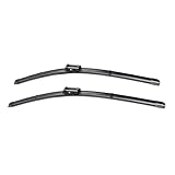 KUNIO Front-Scheibenwischer Multiclip-Adapter passt für AUDI A3 S3 Limousine (2013-2024) Gummi Wischblätter Vorne Scheibenwischerblätter 26'+19' Frontscheibe Wischer Ersatz 650mm und 475mm