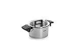 Woll Concept Kochtopf mit Deckel - Induktiv -, Ø 18 cm, 10 cm hoch, 2,5l - Geeignet für alle Herdarten, Edelstahl, backofenfest bis zu 200°, silber