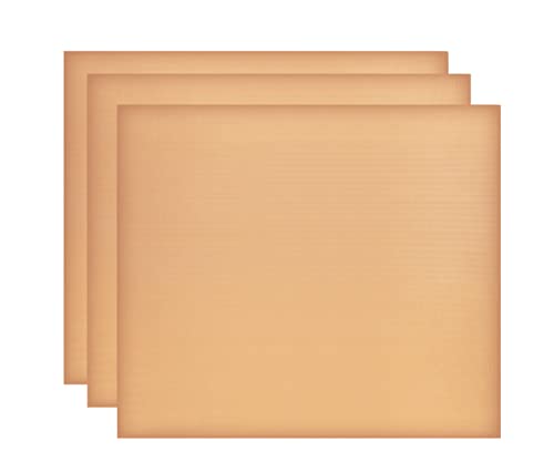 vitalish® PREMIUM Dauerbackfolie für Backofen & Grill I 3er Set I Backpapier wiederverwendbar, hitzebeständig, antihaftbeschichtet I 3x 40 cm x 33 cm (3)
