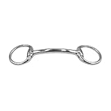 Equine Smile ES0095 Gebiss Olivenkopfstange Stangengebiss aus Edelstahl vom Pony bis zur vollen Größe Ringdurchmesser 55 mm Gebissstärke 13 mm (14.5 cm)