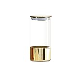 ETZRYSYB Kaffeedose Küche Glas Versiegeltes Glas Aufbewahrung Transparent Lebensmittelqualität Feuchtigkeitsfest Zucker Kaffee Milchpulver Tee Vorratsflasche