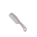 Zahnkamm Acetat mit Handgriff,Antistatischer Breiter Kamm,Lockenkamm Grobzinkiger,Haarkämme mit Großer Zahnung,Hair Comb für Männer Frauen,Haar Styling Zubehör,weit gezahnt,18,5cm,Hellrosa