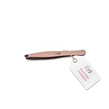 Pretty London Augenbrauenpinzette – Präzisionspinzette schräge Pinzette – Edelstahl-Haarentfernungswerkzeug für Augenbrauen, eingewachsene Haare & Splitter – Beauty- & Make-up-Tools für Frauen, 1