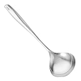 Hemobllo Schöpflöffel Saucenkelle Suppenlöffel Kochlöffel Suppenkelle Buffet Servierlöffel Ramenlöffel Sauce Löffel Küchenkellen Wok-schöpfkelle Edelstahl 304 Silver