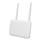 4G CPE Wireless Router, 300 Mbit/s Tragbarer Reiserouter mit Nano SIM Kartensteckplatz 2 Antennen LAN Anschluss für Außen/Innen. 100–240 V (EU-Stecker 100 bis 240 V)