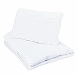 Ganzjahresdecke Kinder Bettdecke 135 x 100 cm - Steppdecken Schlafdecke Steppbettdecke warm Duvet weiß aus Microfaser