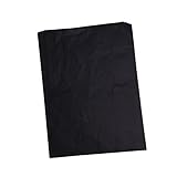OSALADI 100 Stück Graphit Transferpapier Schwarzes Kohlepapier für Zeichnungen Kunst und Handwerk zum Übertragen von Designs Papier und Mehr