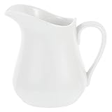 DOITOOL Milchbecher aus Keramik, Milchaufschäumer, Saucenspender, Sirup-Spender, Keramik-Sahnekänger, Kuhmilchausgießer, Sauciere, starker Kaffee, klassisch