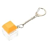 Beaupretty Achstester Tasche Schlüsselanhänger Schlüsselbundanhänger Hängendes Für Schlüssel Tastatur-schlüsselbund Tastatur-dekompressionsspielzeug Orange Acryl